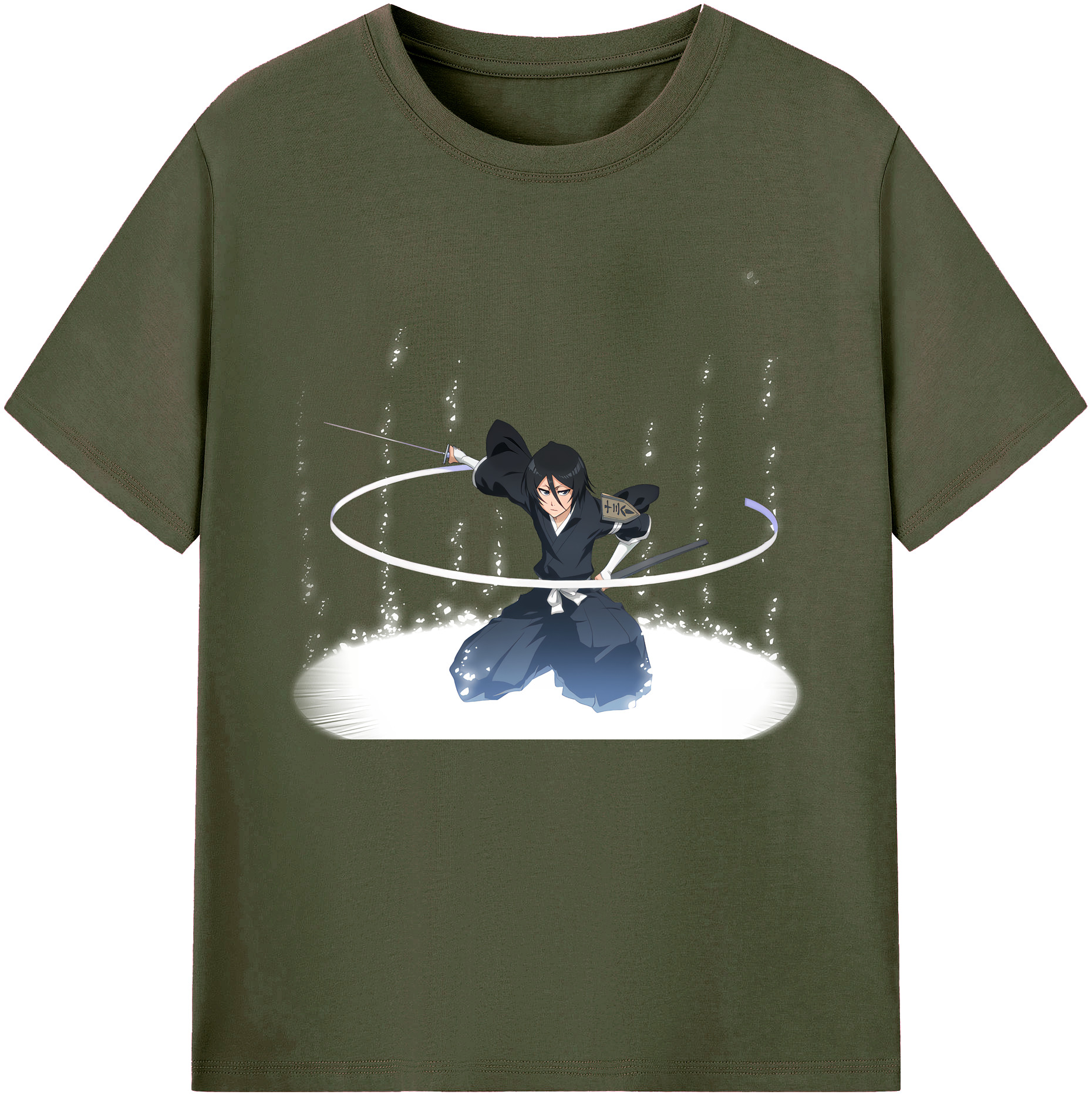 （画像用） ブリーチ 朽木ルキア BLEACH Kuchiki Rukia 綿100％ メンズ半袖Tシャツ｜肌触りやわらか＆通気性